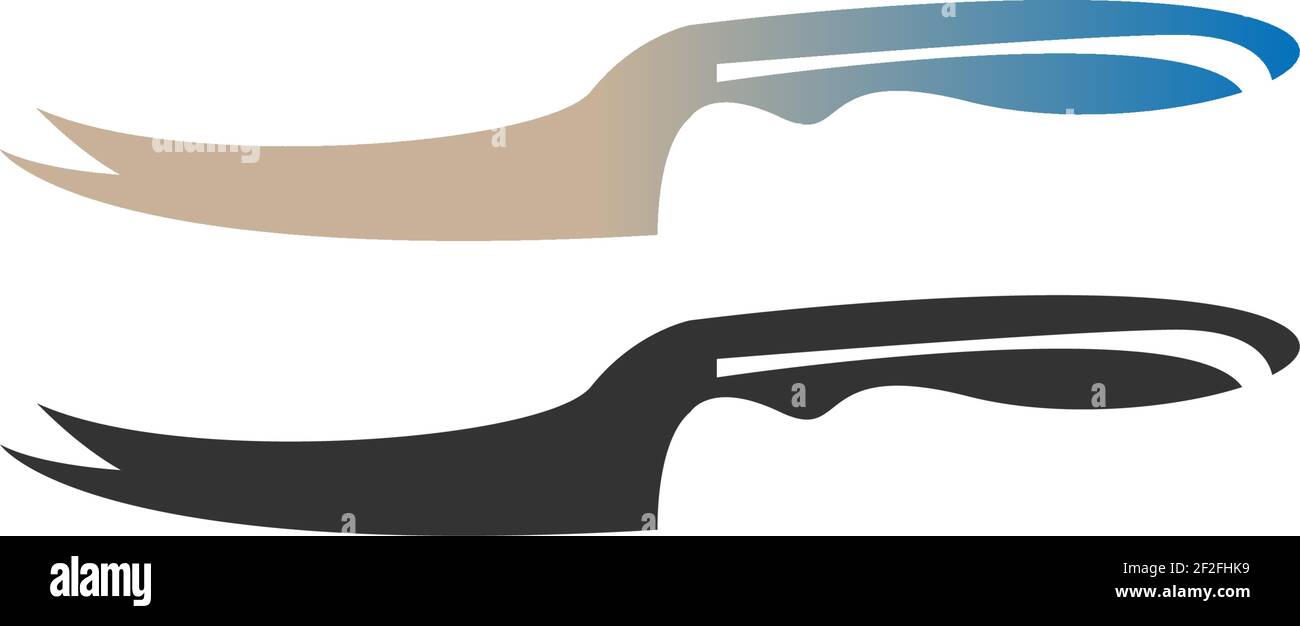 Knife icon logo design vector template illustration Stock Vector