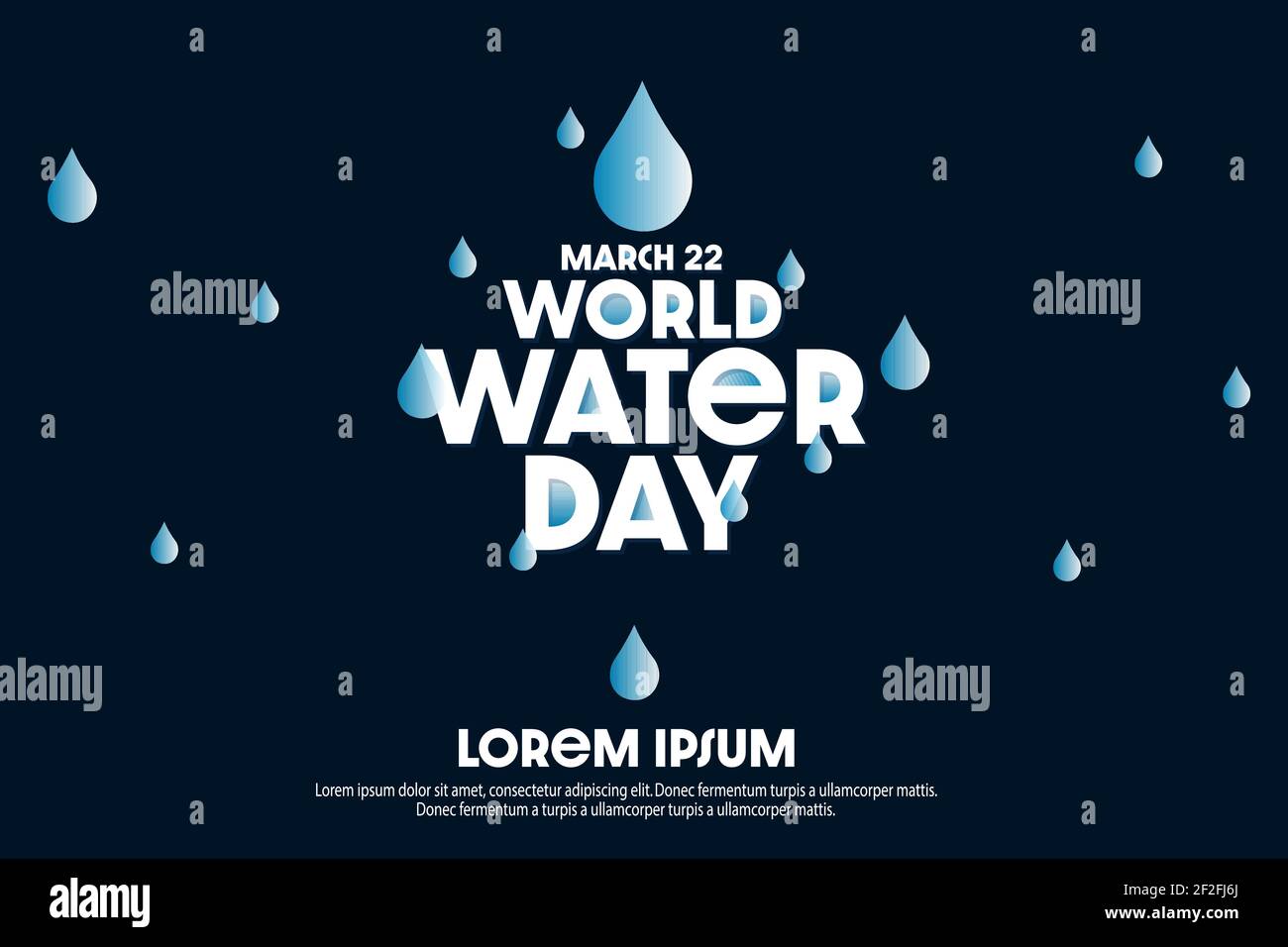 Save Water World Water Day Concept Vector Illustration Stock Vector