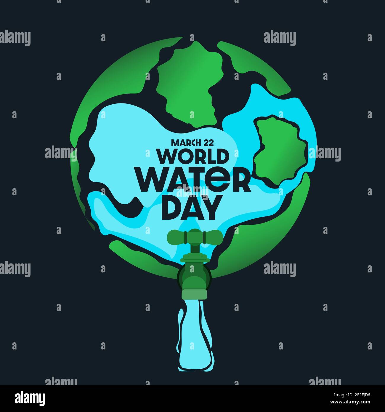 World Water Day Poster Concept Vector designs Stock Vector
