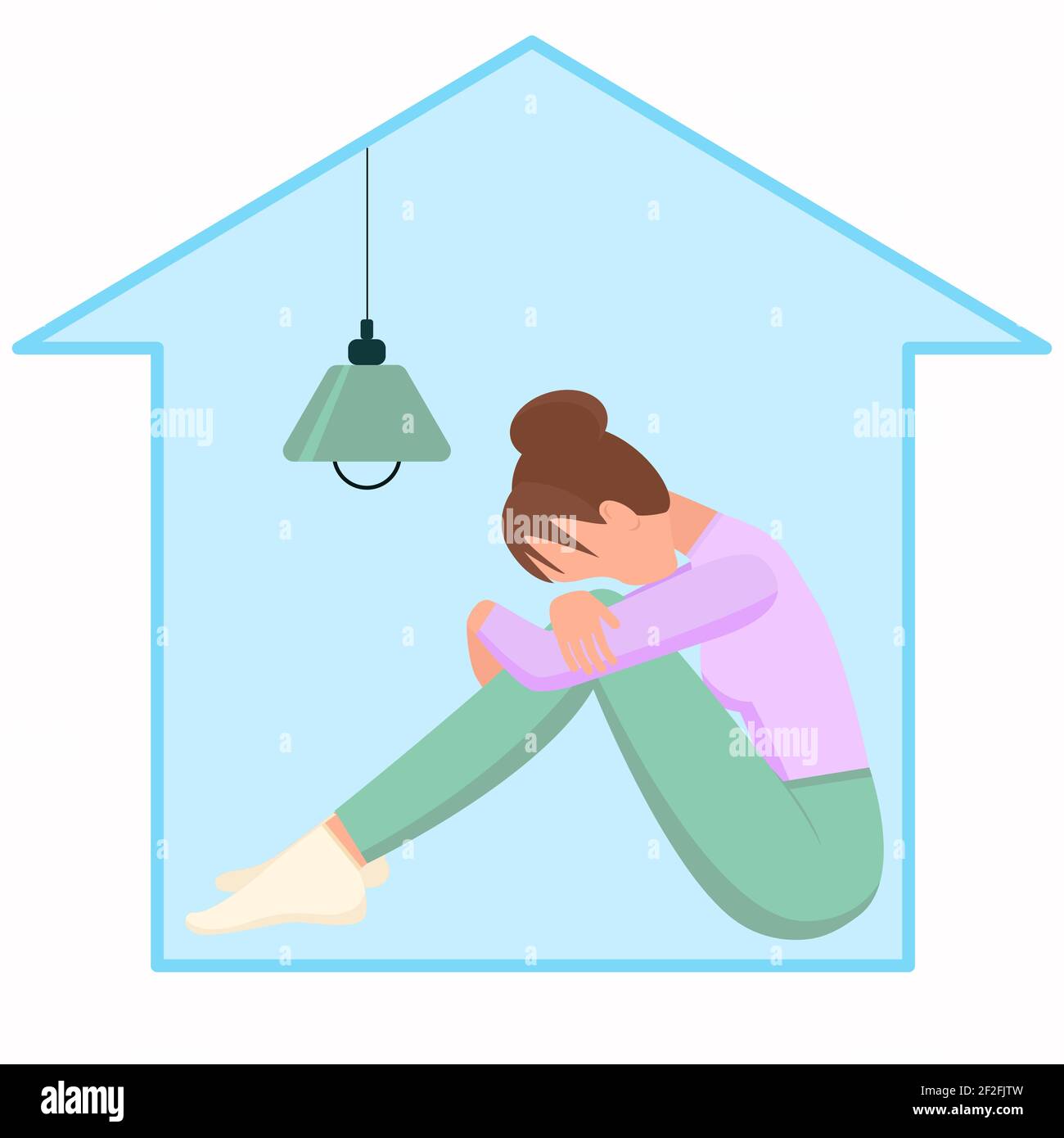 Self isolation vector vectors hires stock photography and images Alamy