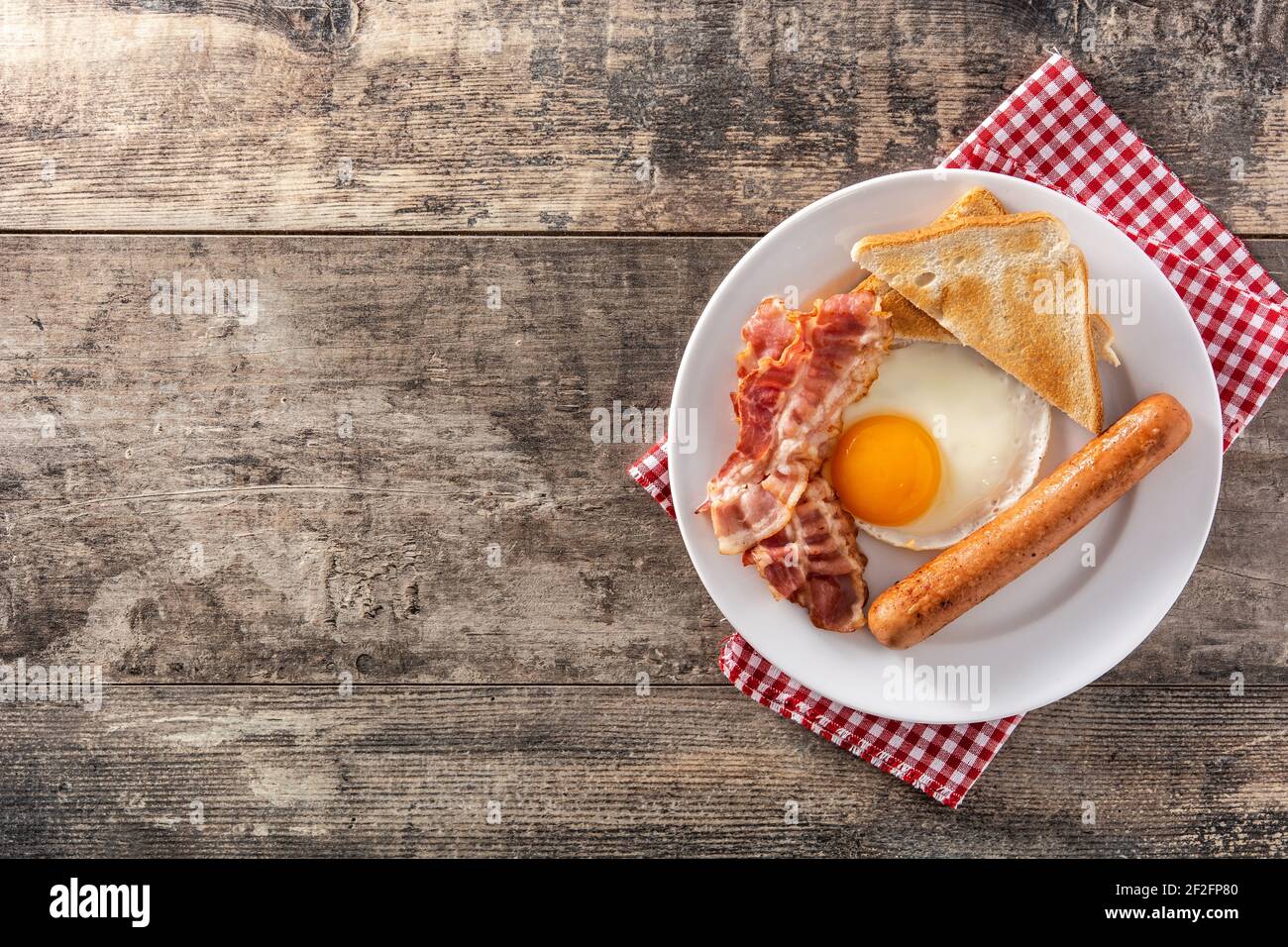 Traditional American breakfast Stock Photo