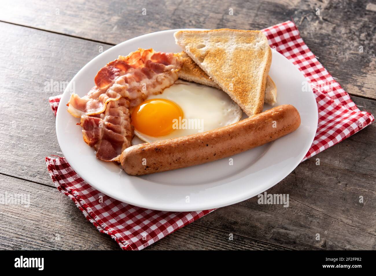 Traditional American breakfast Stock Photo