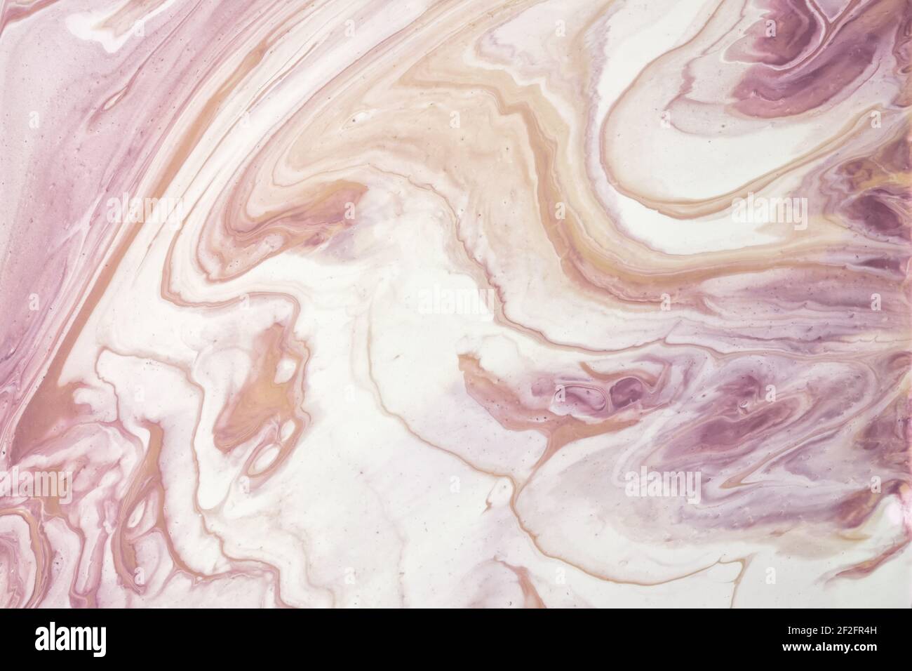 Abstract fluid art background purple and white colors. Liquid marble ...