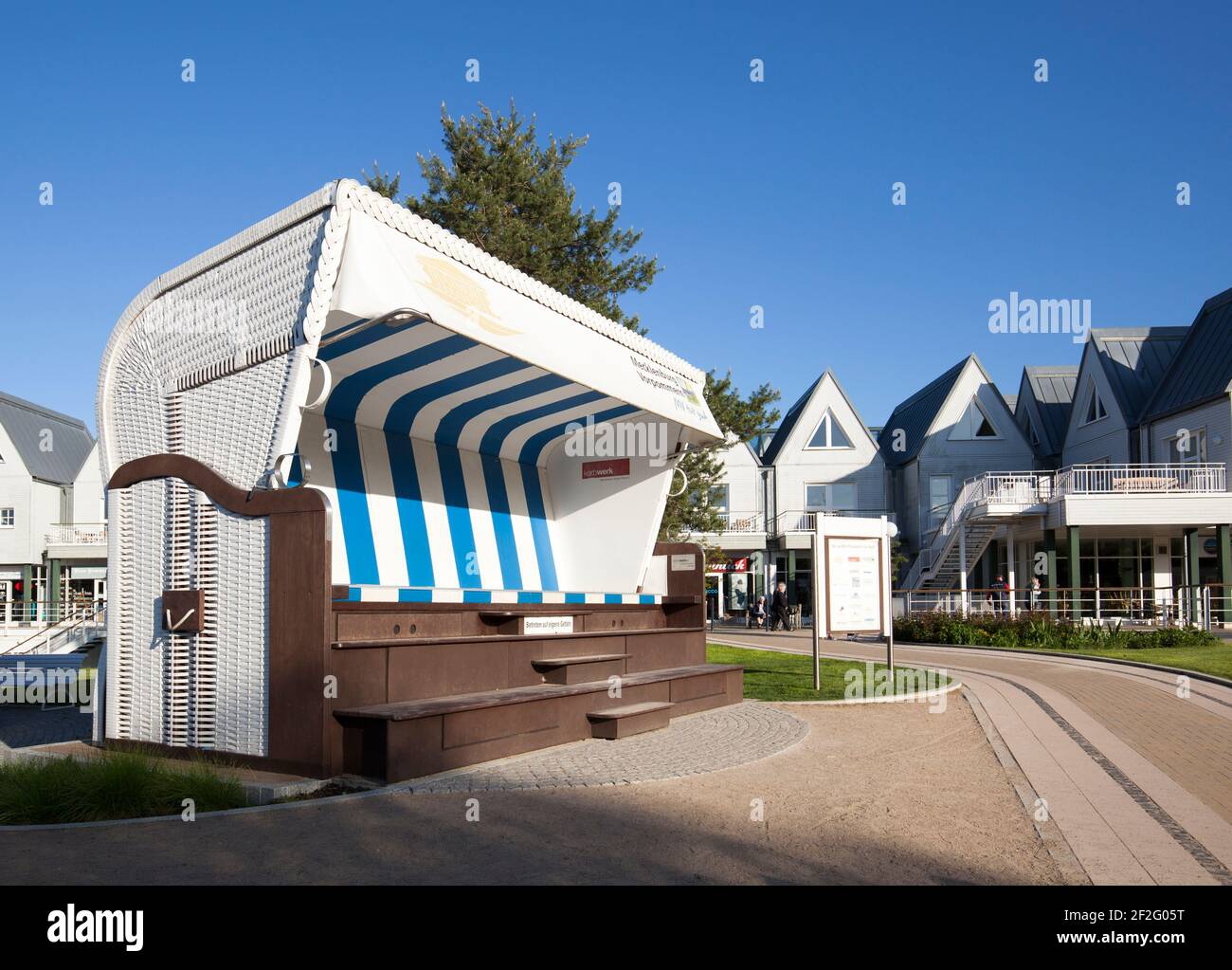 Biggest beach chair in the world, Heringsdorf, Usedom Stock Photo