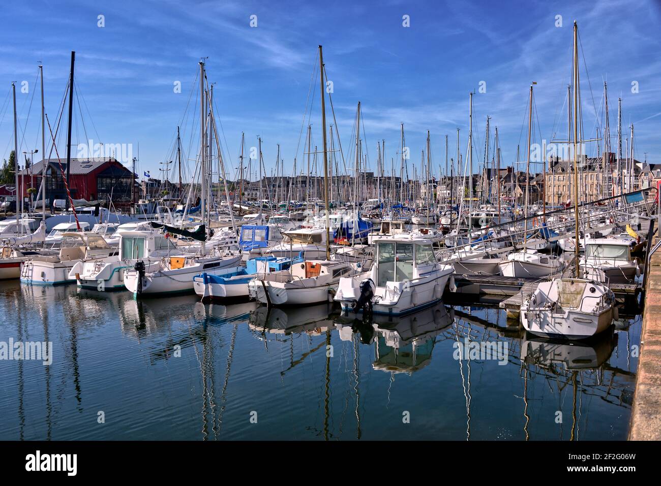 Port of Paimpol, a commune in the Côtes-d'Armor department in Brittany in northwestern France Stock Photo