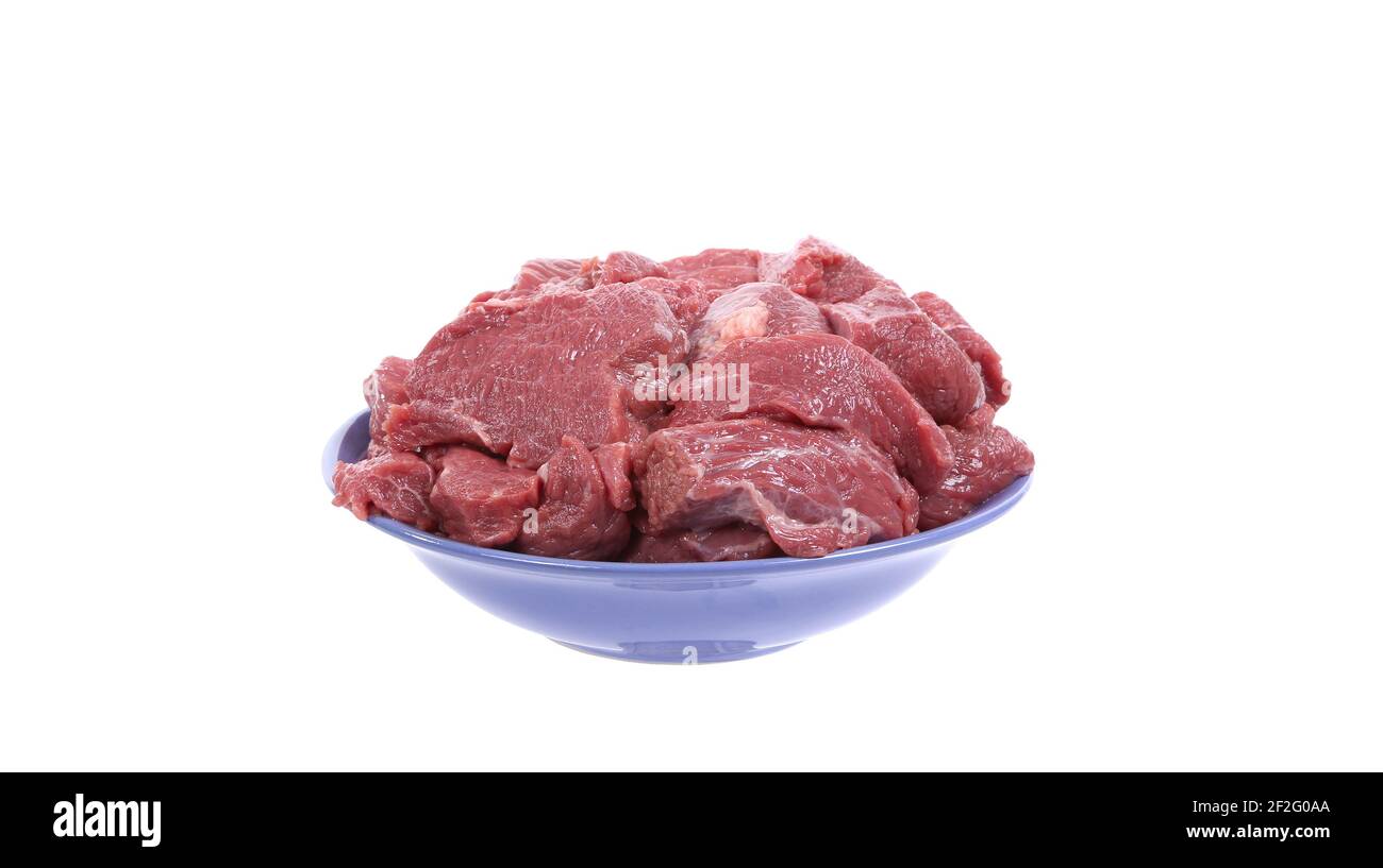 raw beef meat closeup, isolated on white background Stock Photo - Alamy