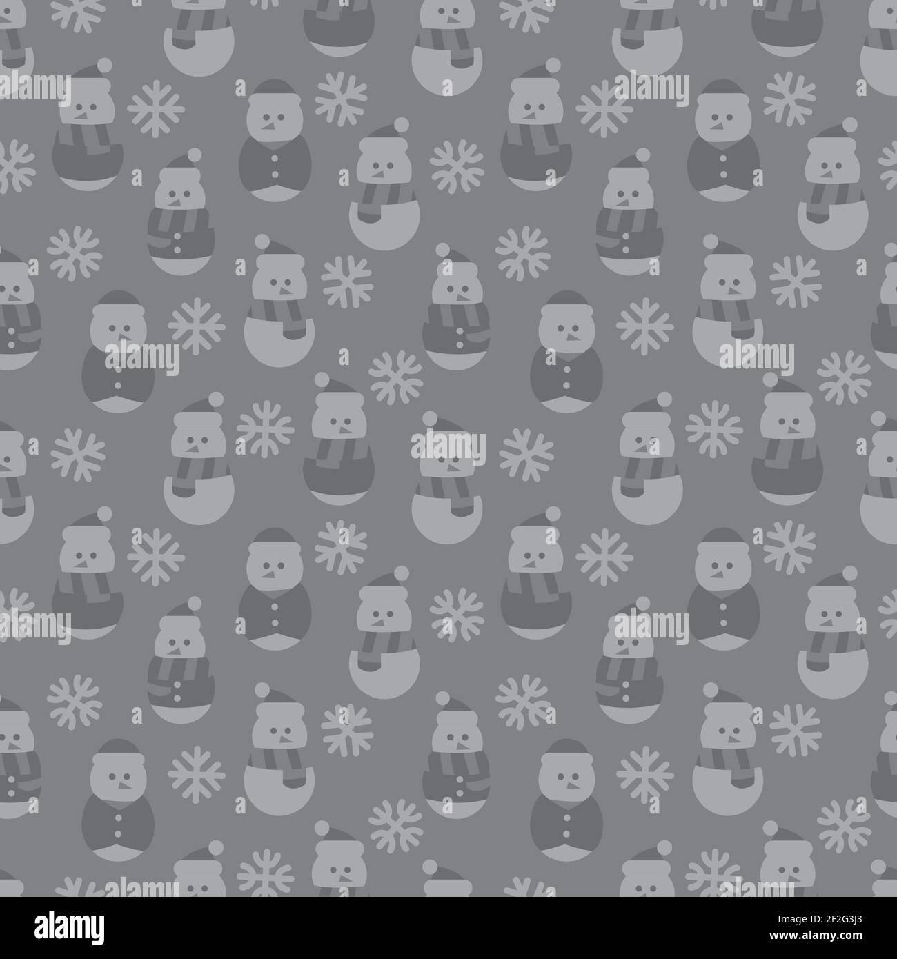 Snowman repeat pattern Black and White Stock Photos & Images - Alamy