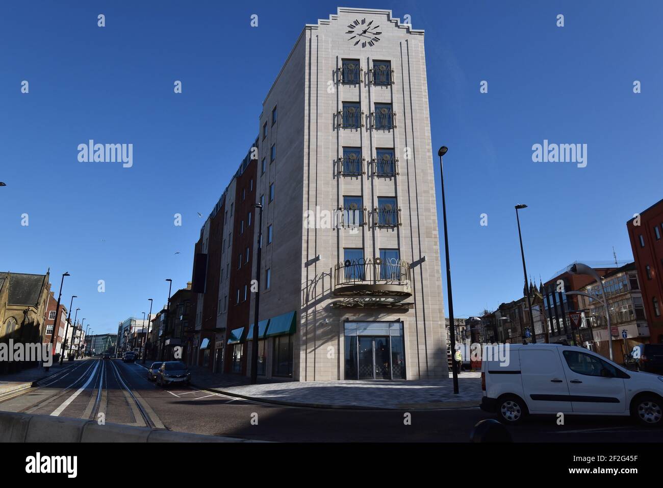 Talbot Square Blackpool, new building on site of old Yates's (destroyed by fire in 2009) Stock Photo