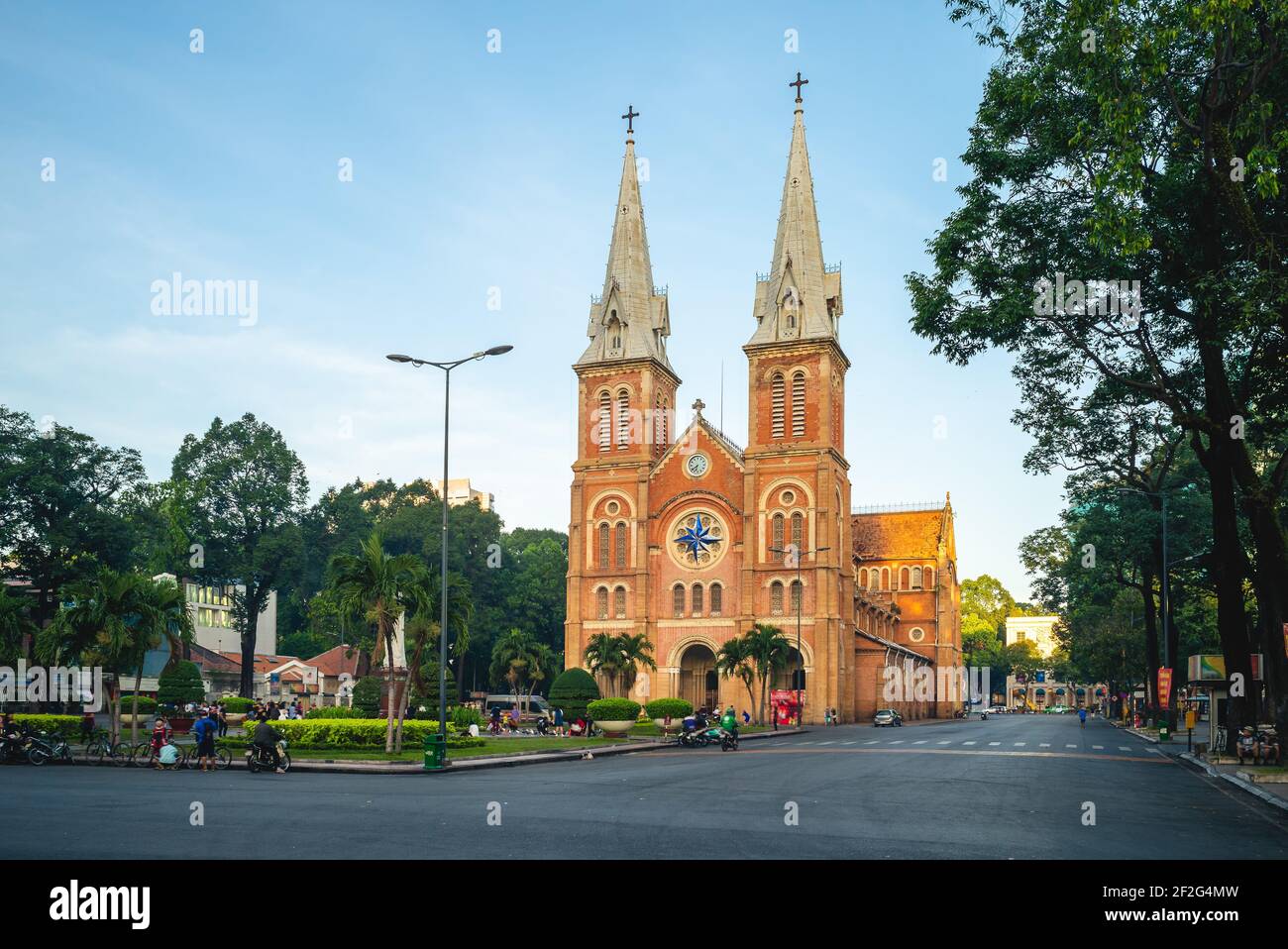 Notre Dame Cathedral Basilica of Saigon in ho chi minh city, Vietnam Stock Photo