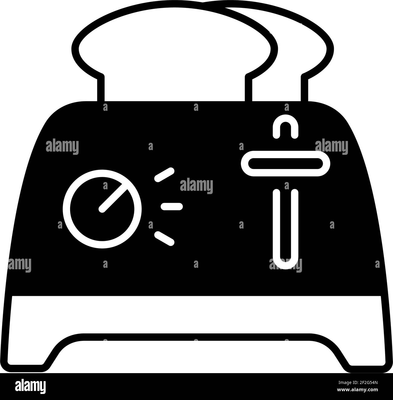 Toaster black linear icon Stock Vector Image & Art Alamy