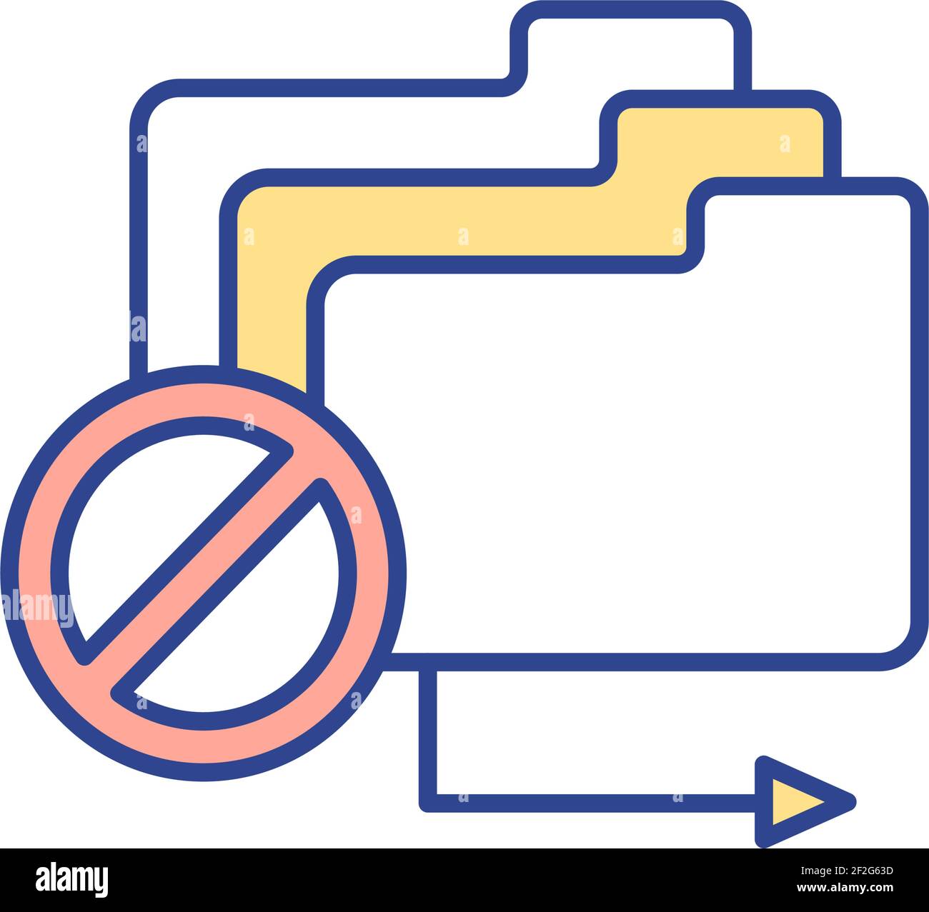 Preventing document leakage RGB color icon Stock Vector Image & Art Alamy