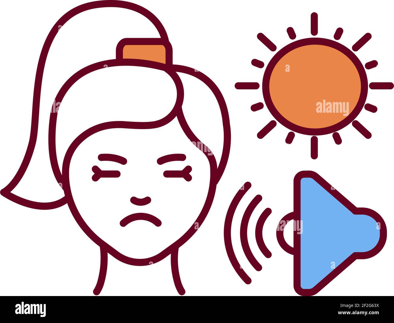 Sensitivity light and RGB color icon Stock Vector Image & Art -