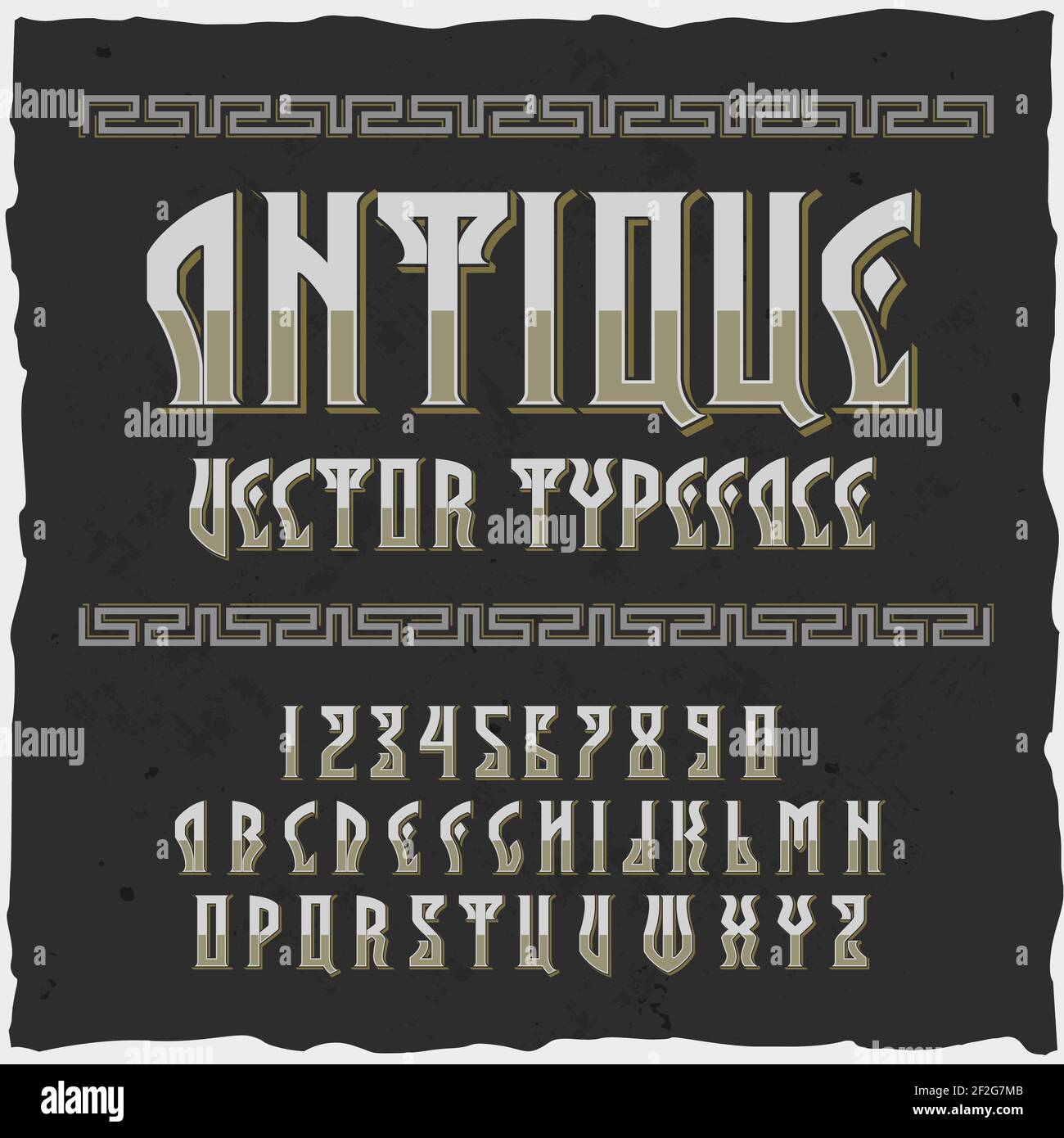 Original label typeface named