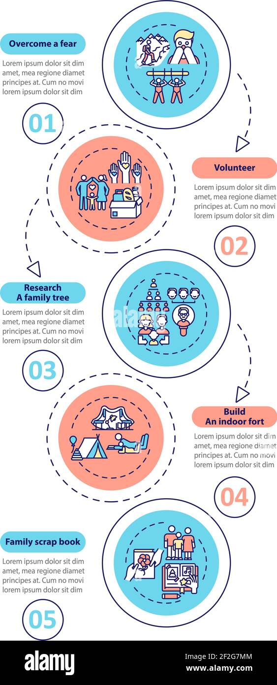 Family Bonding Tips Vector Infographic Template Stock Vector Image Family Bonding Tips Vector Infographic Template Stock Vector Image