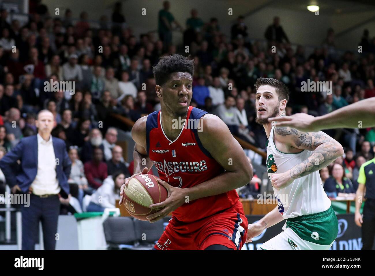 Damien INGLIS (7) of SIG Strasbourg during the French championship Jeep  Elite basketball match between Nanterre 92 and SIG Strasbourg on January  18, 2020 at Palais des Sports Maurice Thorez in Nanterre,