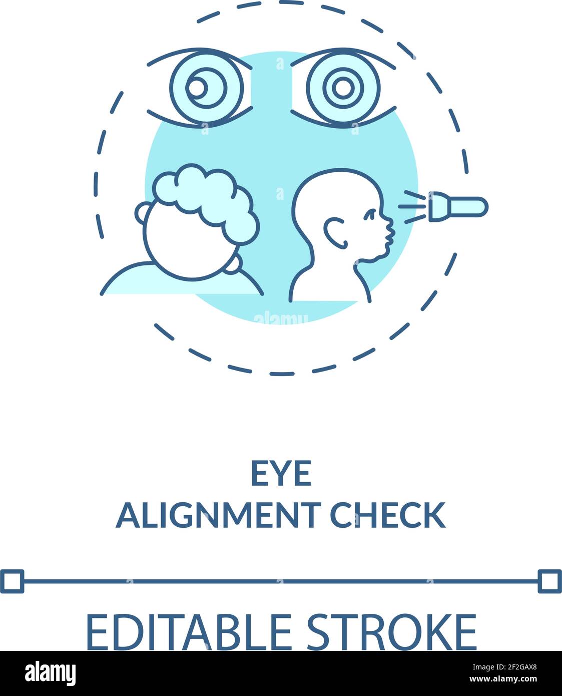 Eye alignment check concept icon Stock Vector Image & Art Alamy