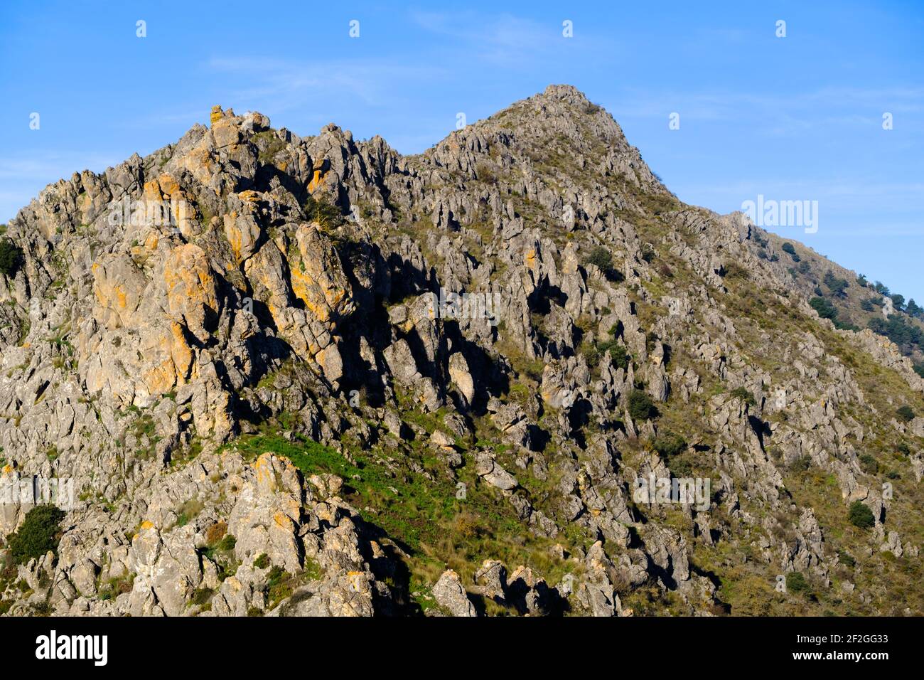 Tajo de la U, Zaffaraya pass, Andalucía, Spain, Europe Stock Photo
