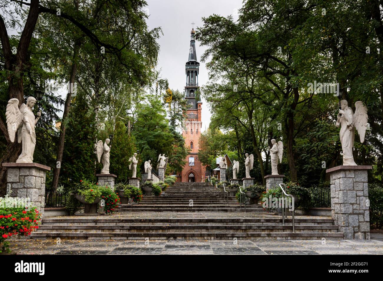 Europe, Poland, Greater Poland, Basilica of Our Lady of Lichen Stock Photo