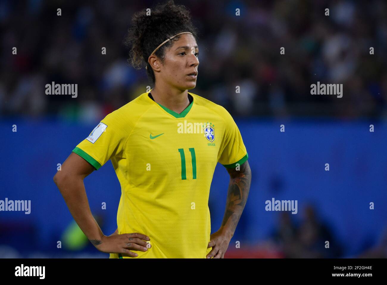 Cristiane of Brazil during the FIFA Women's World Cup France 2019, Group C football match between Italy and Brazil on June 18, 2019 at Hainaut stadium in Valenciennes, France - Photo Melanie Laurent / A2M Sport Consulting / DPPI Stock Photo