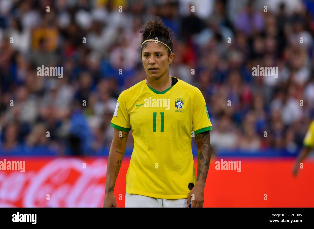 Cristiane of Brazil reacts during the FIFA Women's World Cup France 2019, round of 16, football match between France and Brazil on June 23, 2019 at Oceane stadium in Le Havre, France - Photo Melanie Laurent / A2M Sport Consulting / DPPI Stock Photo