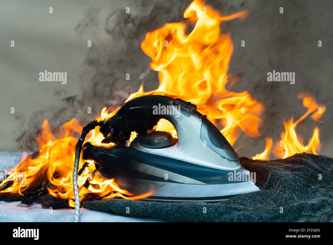 Household Fire Started in the House. included Electric Iron for ironing clothes