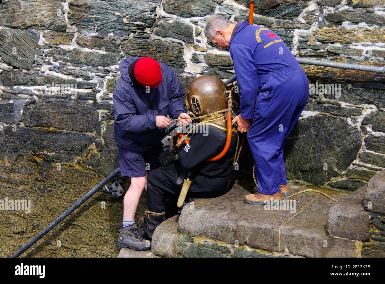Historic Diving Club Demonstration Stock Photo - Alamy