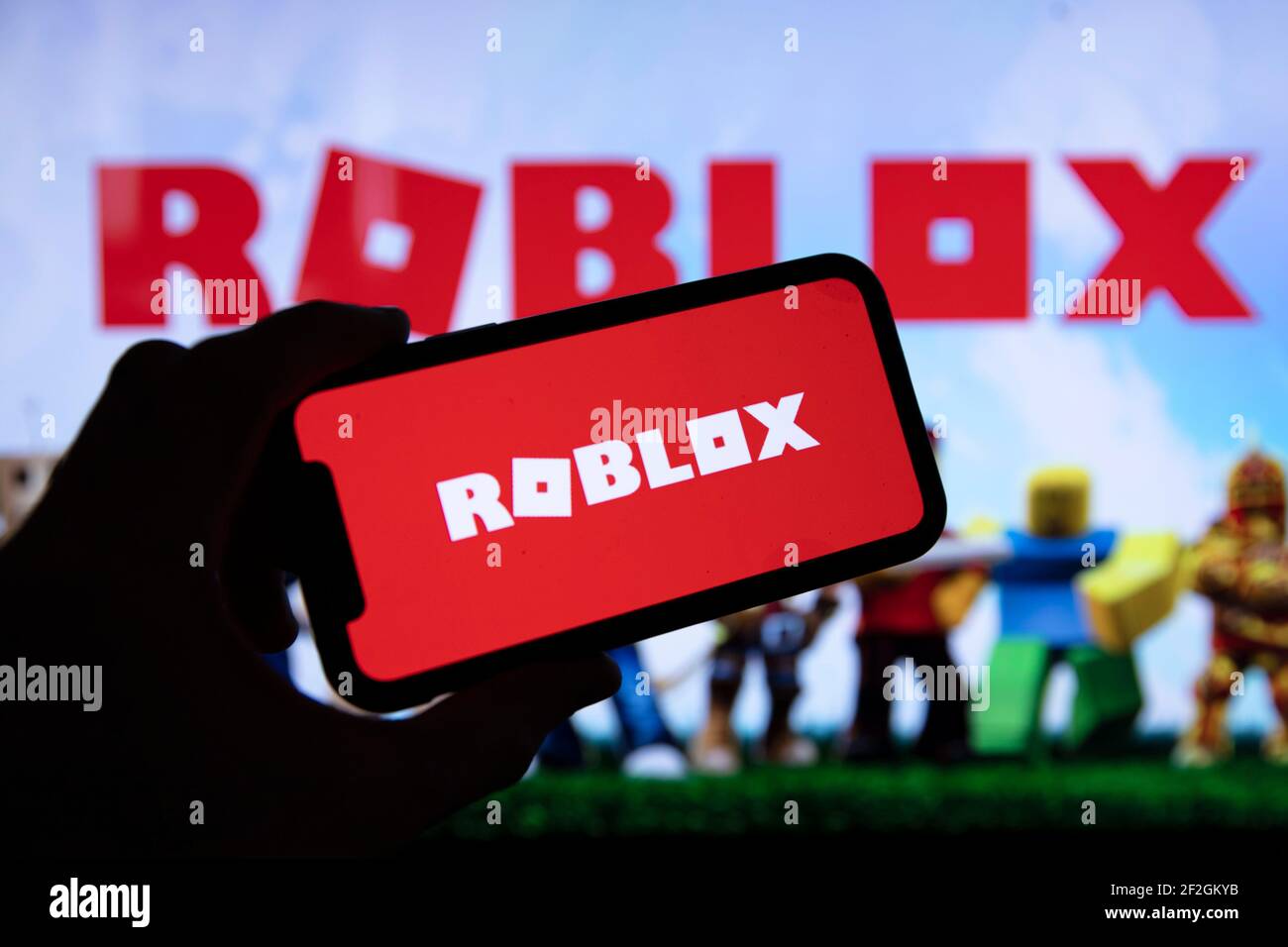 Roblox Logo Icon on White Background Stock Photo - Alamy