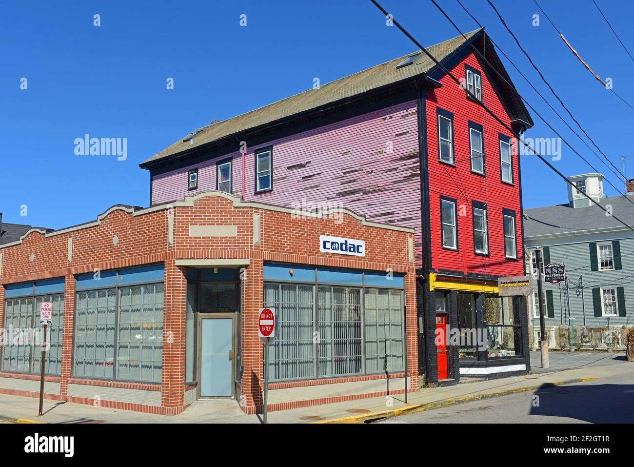 Historic commercial building at 89 Thames Street near Marlborough St in