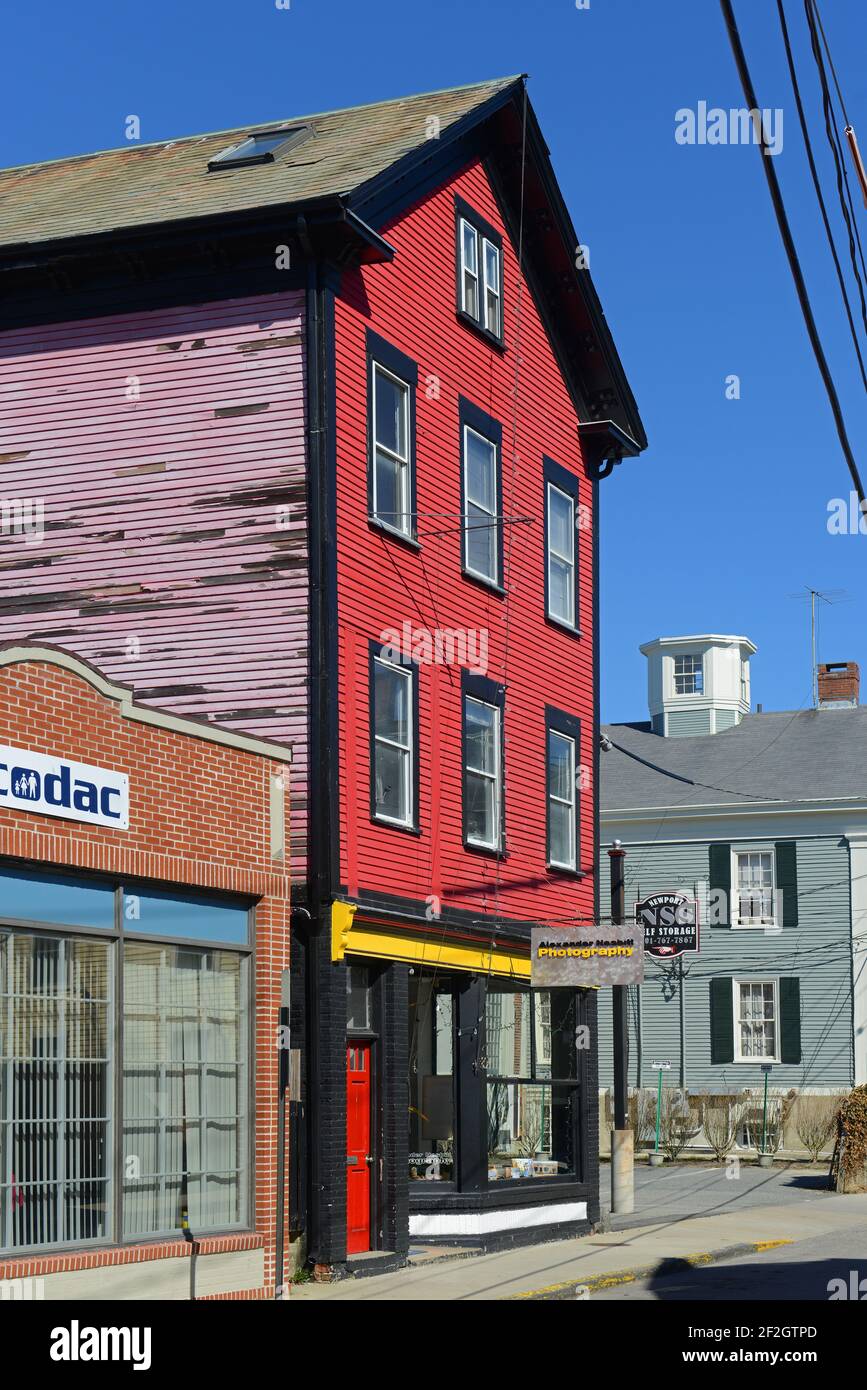 Historic commercial building at 89 Thames Street near Marlborough St in