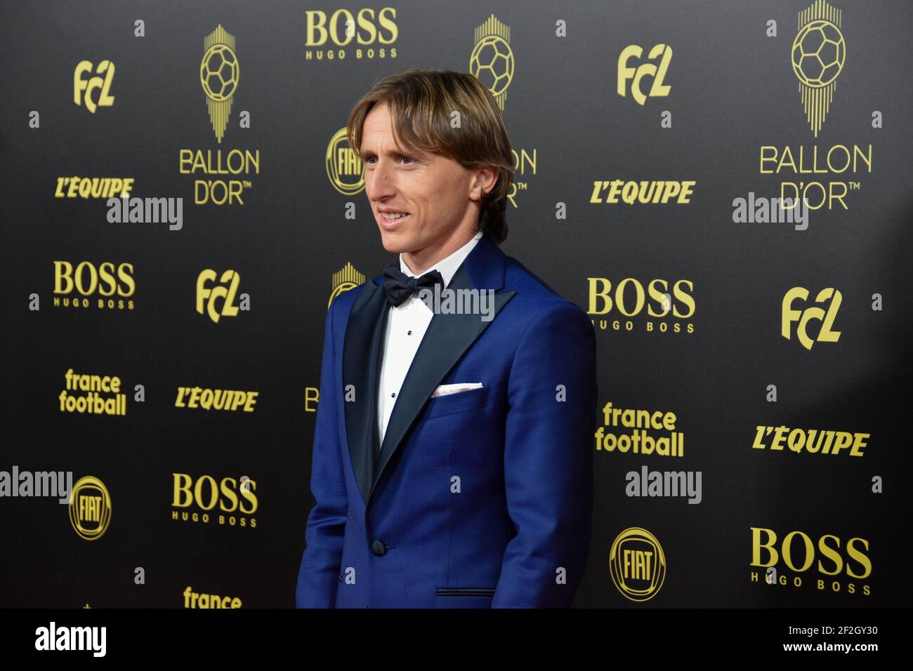 Luka Modric football player of Real Madrid during the red carpet ceremony  of the Ballon d'Or France Football 2019 on December 2, 2019 at Chatelet  Theatre in Paris, France - Photo Antoine