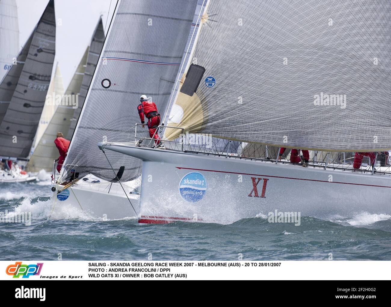 SAILING - SKANDIA GEELONG RACE WEEK 2007 - MELBOURNE (AUS) - 20 TO 28/01/2007 PHOTO : ANDREA FRANCOLINI / DPPI WILD OATS XI / OWNER : BOB OATLEY (AUS) Stock Photo