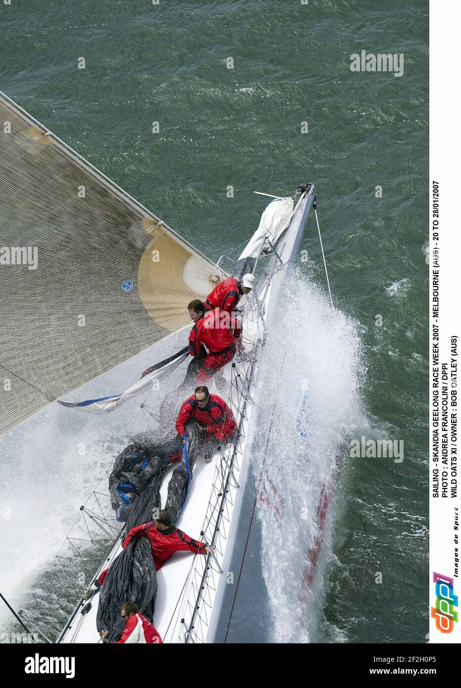 SAILING - SKANDIA GEELONG RACE WEEK 2007 - MELBOURNE (AUS) - 20 TO 28/01/2007 PHOTO : ANDREA FRANCOLINI / DPPI WILD OATS XI / OWNER : BOB OATLEY (AUS) Stock Photo