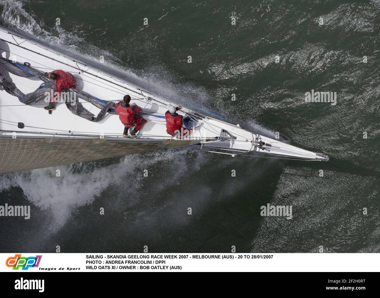 SAILING - SKANDIA GEELONG RACE WEEK 2007 - MELBOURNE (AUS) - 20 TO 28/01/2007 PHOTO : ANDREA FRANCOLINI / DPPI WILD OATS XI / OWNER : BOB OATLEY (AUS) Stock Photo