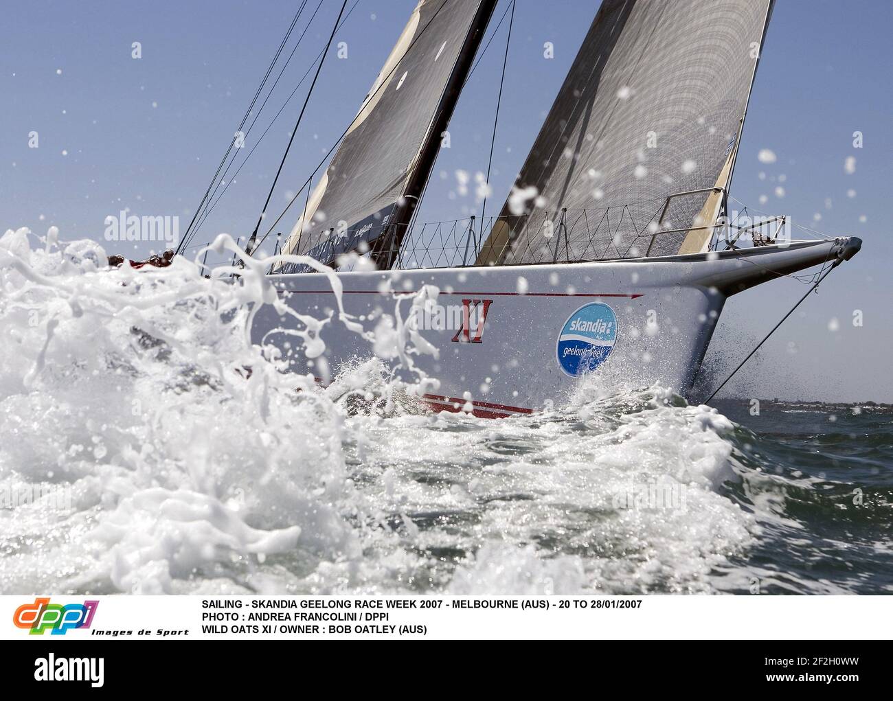 SAILING - SKANDIA GEELONG RACE WEEK 2007 - MELBOURNE (AUS) - 20 TO 28/01/2007 PHOTO : ANDREA FRANCOLINI / DPPI WILD OATS XI / OWNER : BOB OATLEY (AUS) Stock Photo