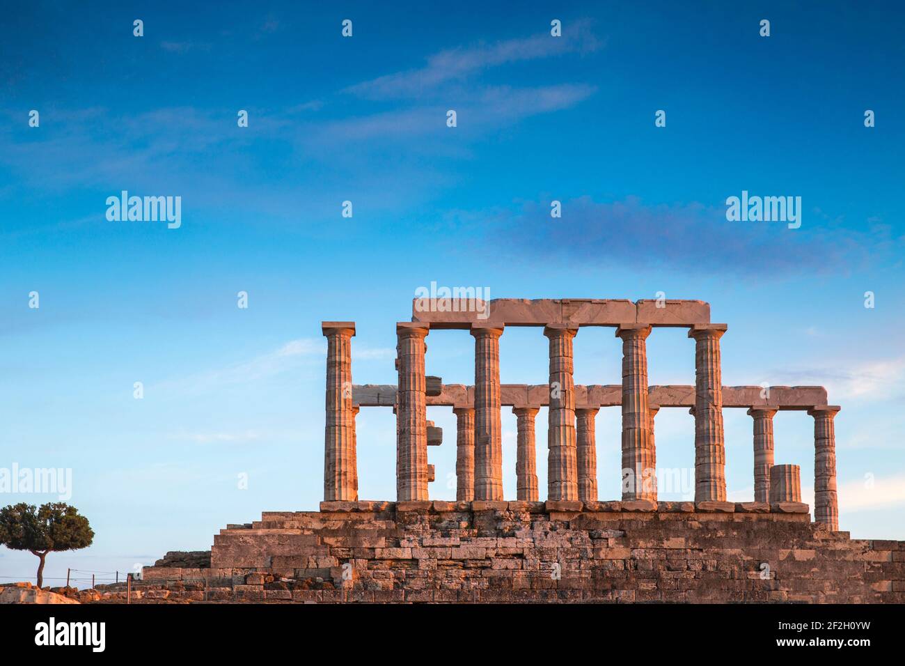 Greece, Attica, Athens, Cape Sounio, Temple of Poseidon Stock Photo - Alamy