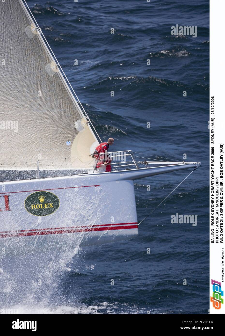 SAILING - ROLEX SYDNEY HOBART YACHT RACE 2006 - SYDNEY (AUS) - 26/12/2006 PHOTO : ANDREA FRANCOLINI / DPPI WILD OATS XI / SKIPPER & OWNER : BOB OATLEY (AUS) Stock Photo