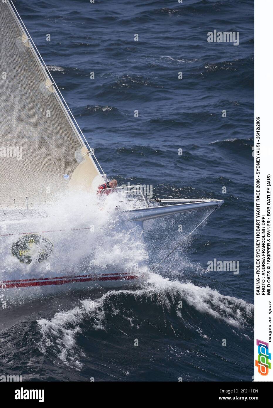 SAILING - ROLEX SYDNEY HOBART YACHT RACE 2006 - SYDNEY (AUS) - 26/12/2006 PHOTO : ANDREA FRANCOLINI / DPPI WILD OATS XI / SKIPPER & OWNER : BOB OATLEY (AUS) Stock Photo