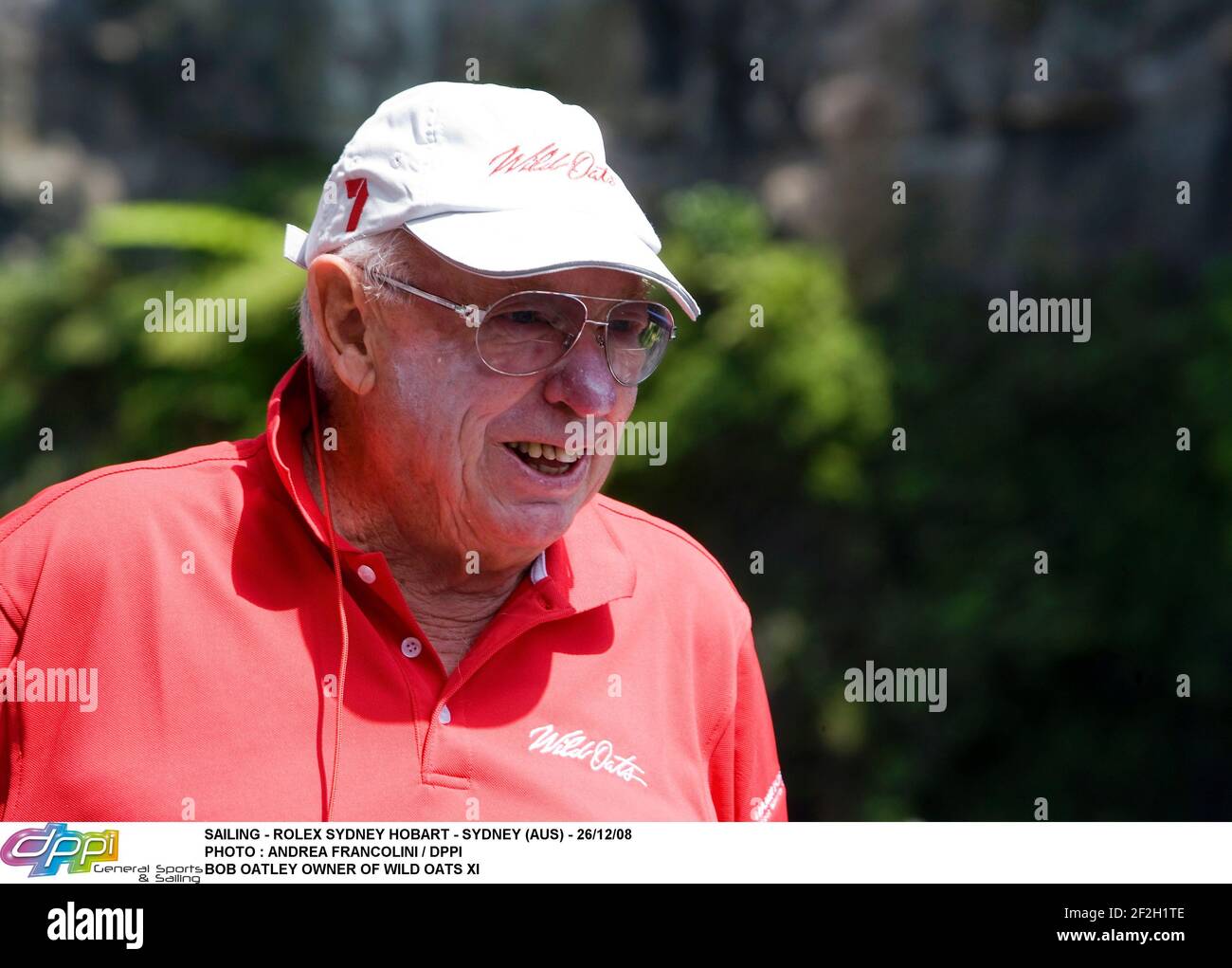 SAILING - ROLEX SYDNEY HOBART - SYDNEY (AUS) - 26/12/08 PHOTO : ANDREA FRANCOLINI / DPPI BOB OATLEY OWNER OF WILD OATS XI Stock Photo