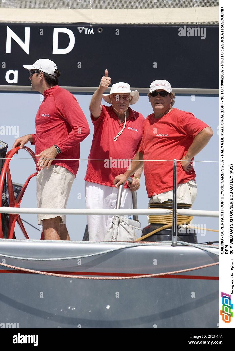 SAILING - SUPERYACHT CUP ULYSSE NARDIN 2007 - PALMA DE MALLORCA (ESP) - 16 TO 19/06/2007 - PHOTO : ANDREA FRANCOLINI / DPPI 30 M WILD OATS XI / OWNER BOB OATLEY (AUS) Stock Photo