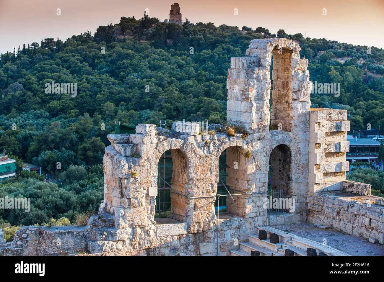 Greece, Attica, Athens, The Odeon of Herodes Atticus - known as the "Herodeon" Stock Photo