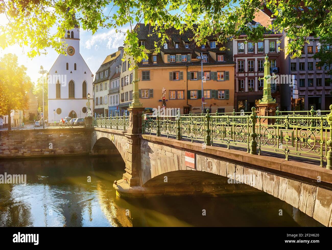 Protestant church of Saint Guillaume in Strasbourg, France Stock Photo