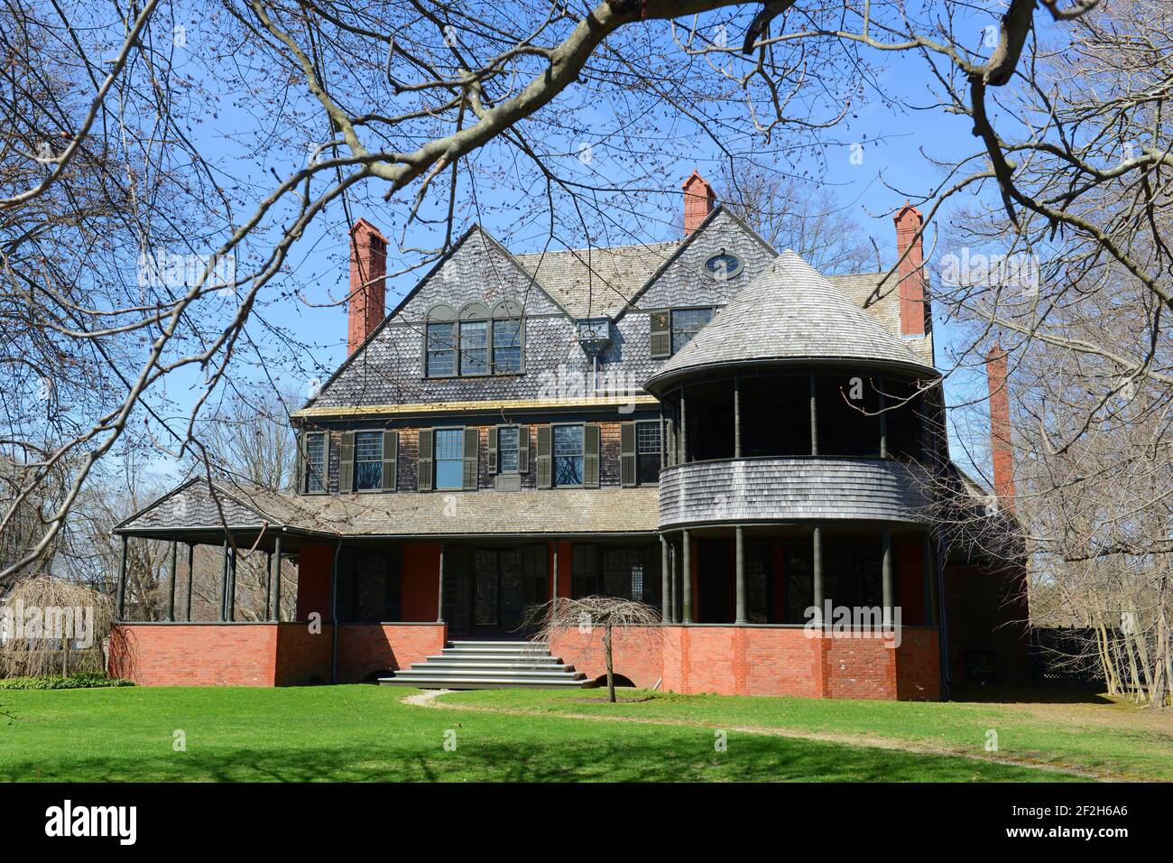 Issac Bell House is a Gilded Age mansion with Shingle style in Bellevue