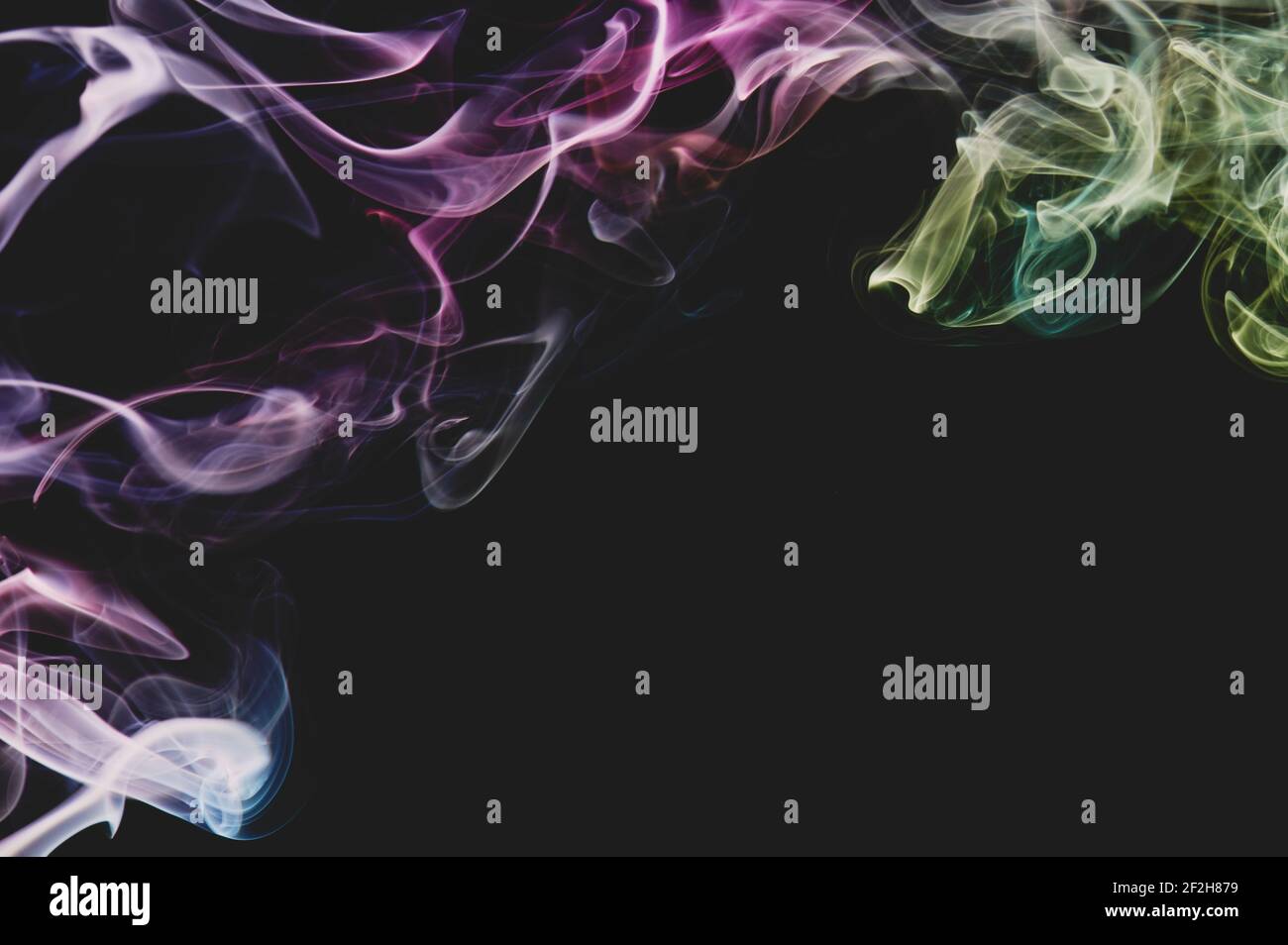 Smoke colorful frame shape background with dark gray copy space Stock ...