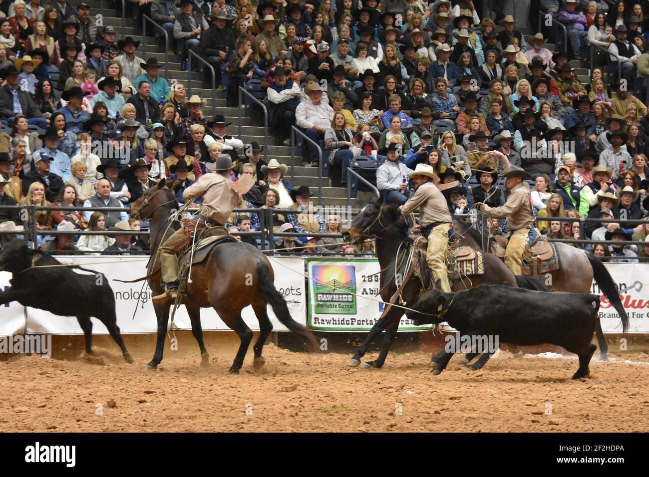 WRCA 23rd World Championship Ranch Rodeo, Amarillo, Texas Stock Photo
