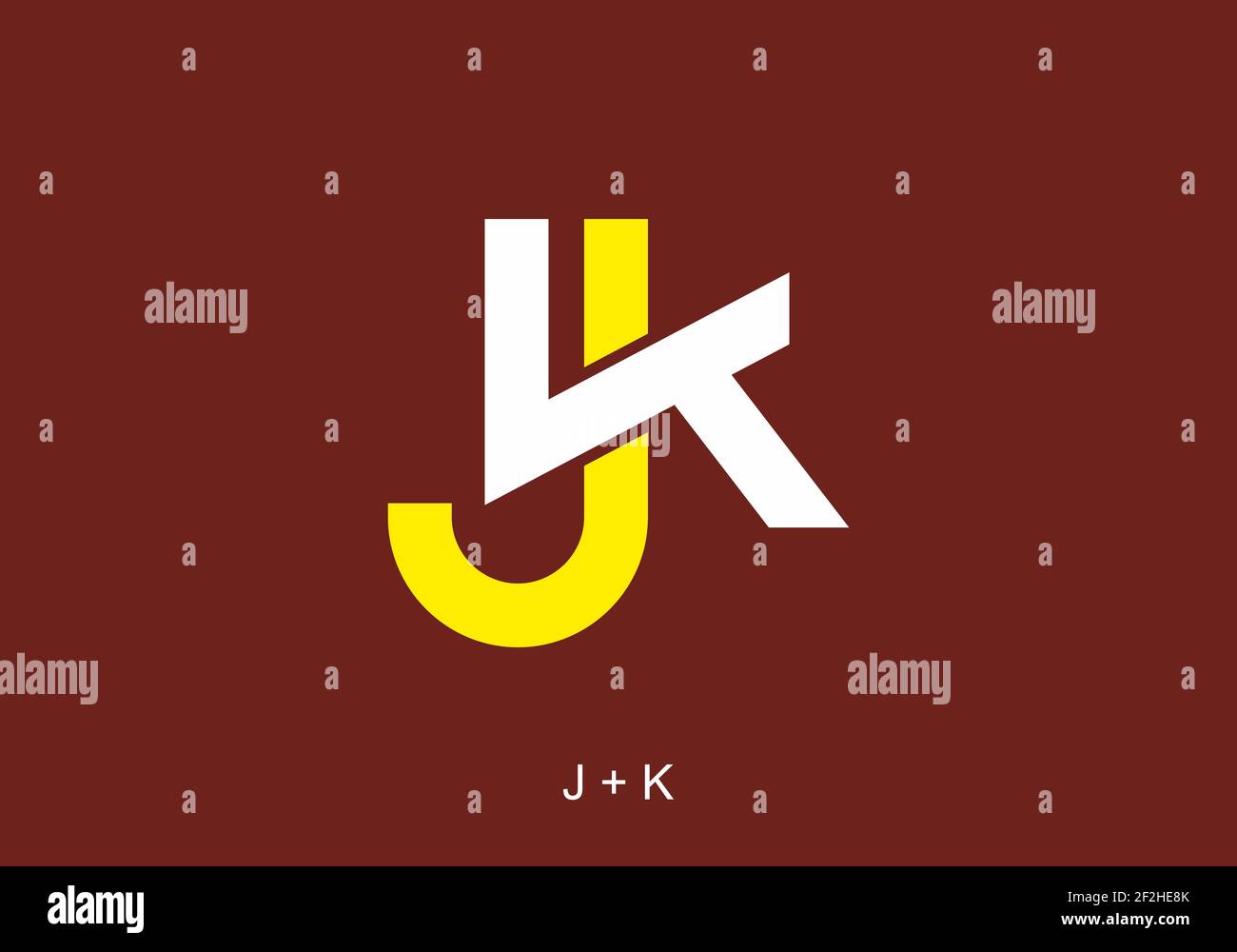 Jk letters Stock Vector Images - Alamy