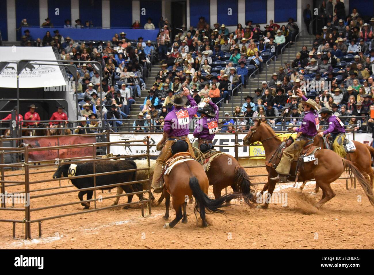 WRCA 23rd World Championship Ranch Rodeo, Amarillo, Texas Stock Photo