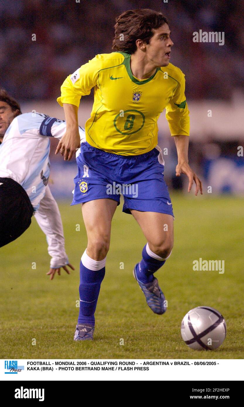 FOOTBALL - MONDIAL 2006 - QUALIFYING ROUND - - ARGENTINA v BRAZIL - 08/06/2005 - KAKA (BRA) - PHOTO BERTRAND MAHE / FLASH PRESS Stock Photo