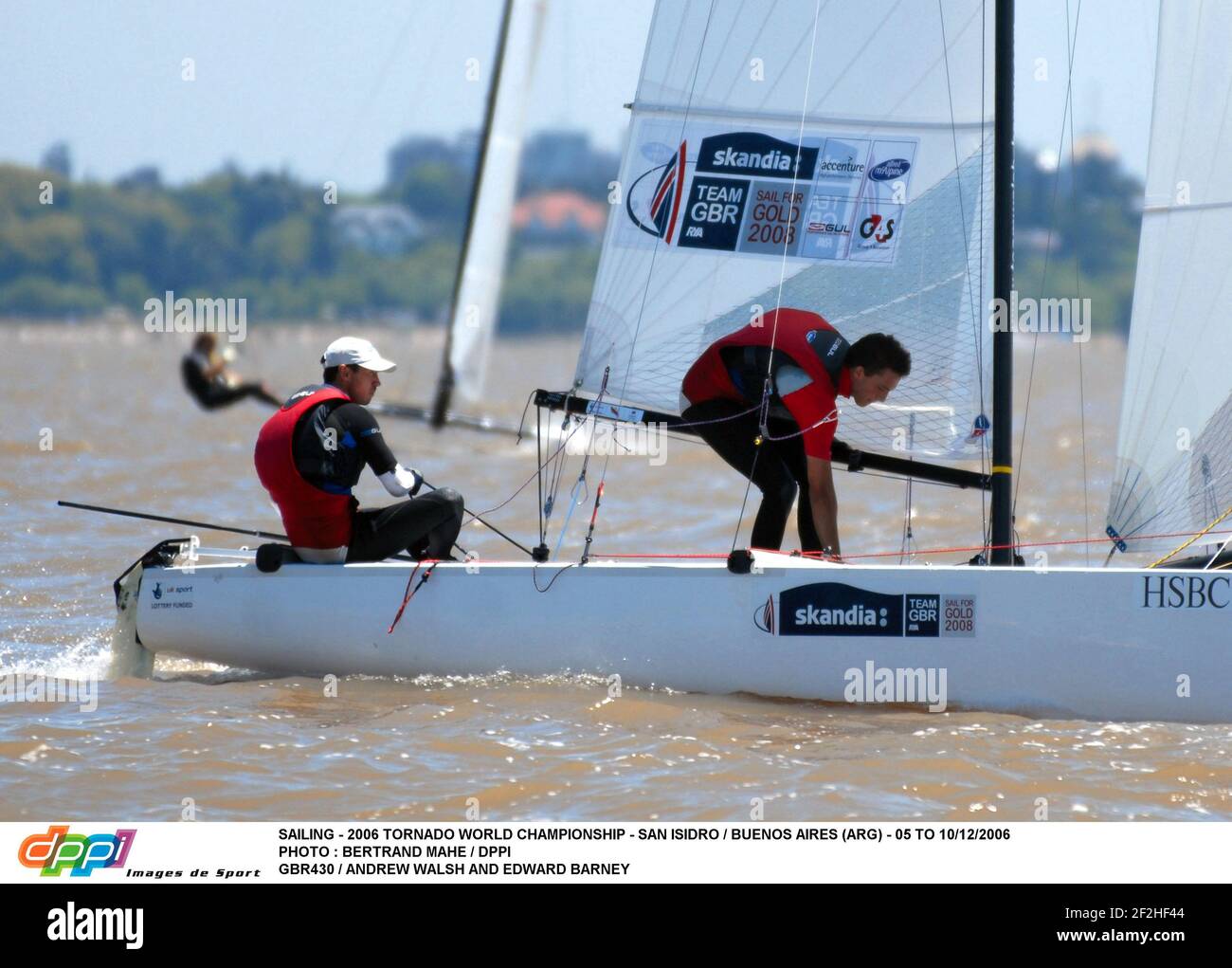 SAILING - 2006 TORNADO WORLD CHAMPIONSHIP - SAN ISIDRO / BUENOS AIRES (ARG) - 05 TO 10/12/2006 PHOTO : BERTRAND MAHE / DPPI GBR430 / ANDREW WALSH AND EDWARD BARNEY Stock Photo