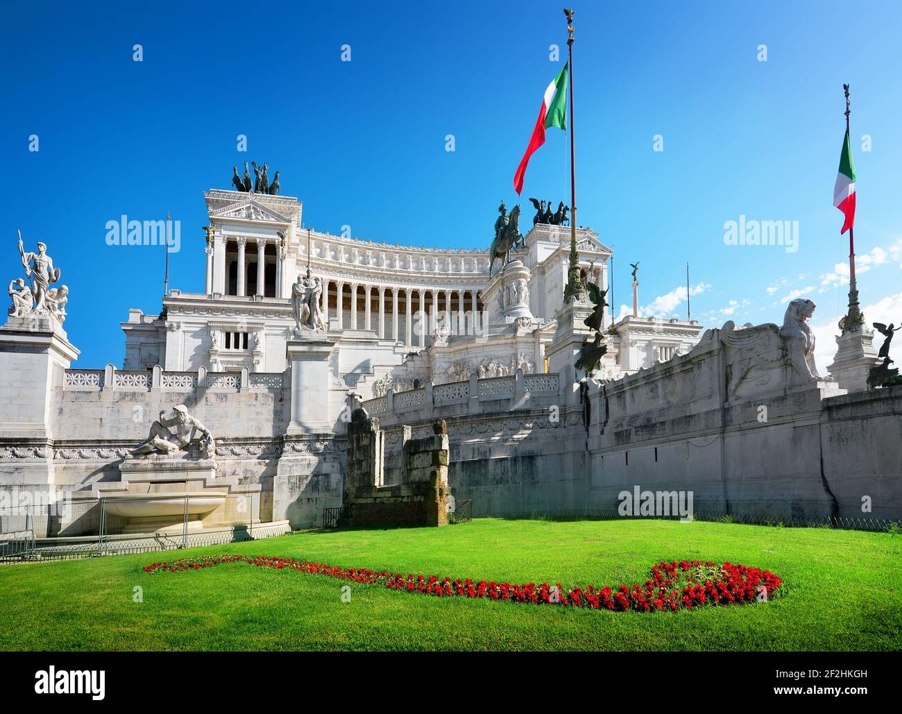 Il Vittoriano in Piazza Venezia, Rome, Italy Stock Photo