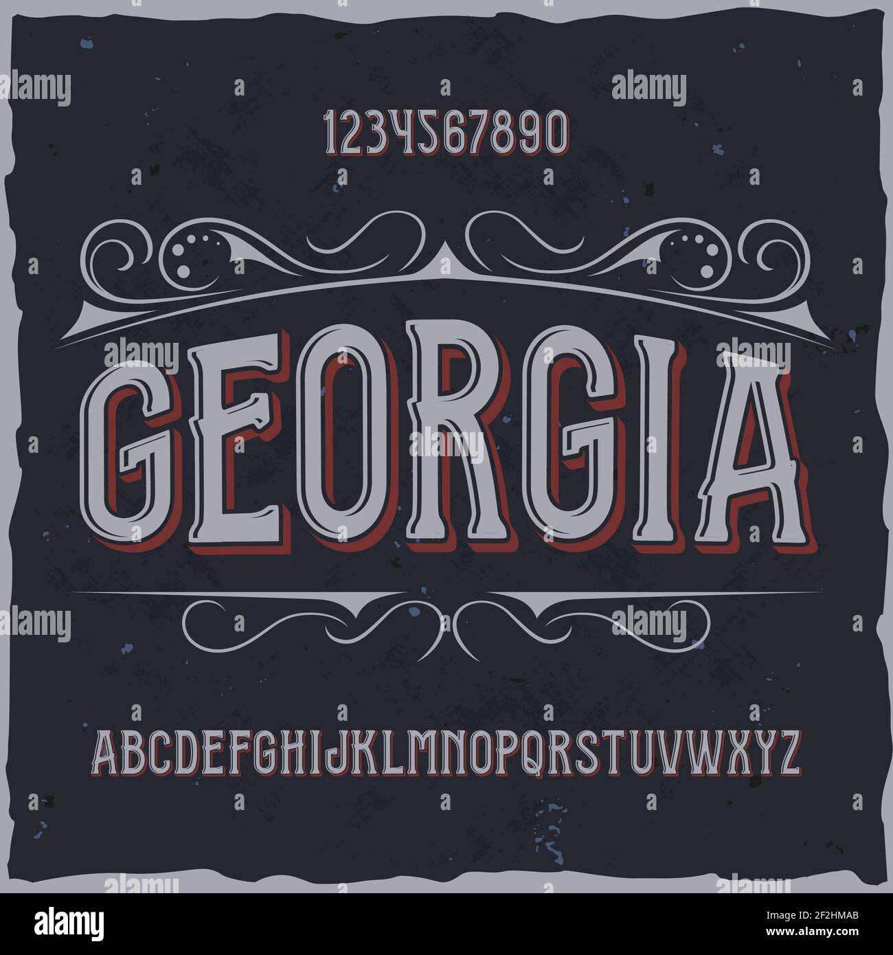 Original label typeface named Good handcrafted font for any